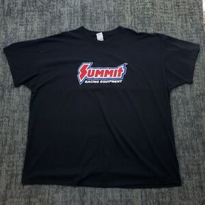 Vintage Logo Early 2000s Y2k Summit Racing T-shirt  (Size 4XL)